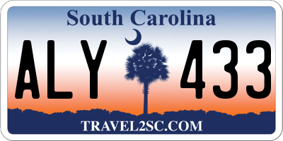 SC license plate ALY433