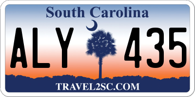 SC license plate ALY435