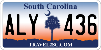 SC license plate ALY436