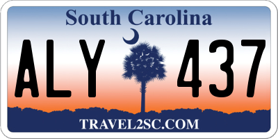 SC license plate ALY437
