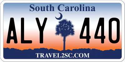 SC license plate ALY440