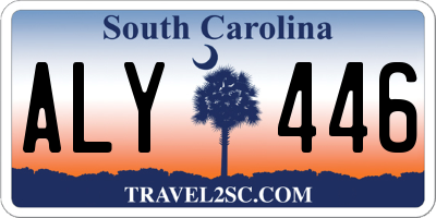 SC license plate ALY446