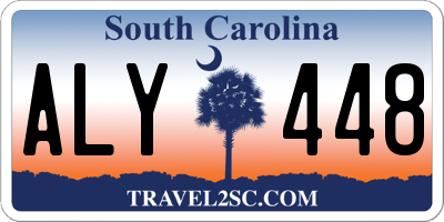 SC license plate ALY448