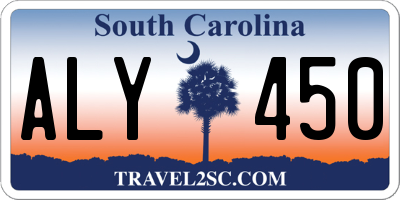 SC license plate ALY450