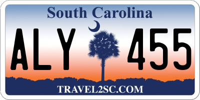 SC license plate ALY455