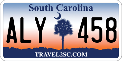SC license plate ALY458