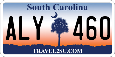 SC license plate ALY460