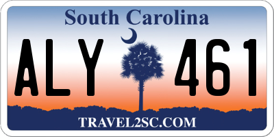 SC license plate ALY461