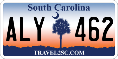 SC license plate ALY462