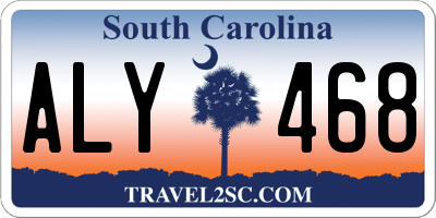 SC license plate ALY468