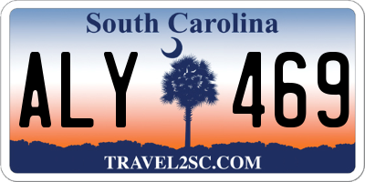 SC license plate ALY469