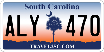 SC license plate ALY470