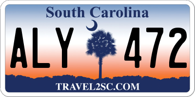 SC license plate ALY472