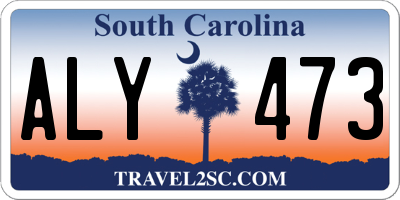 SC license plate ALY473