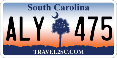 SC license plate ALY475