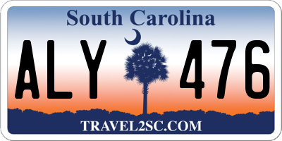 SC license plate ALY476