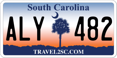 SC license plate ALY482