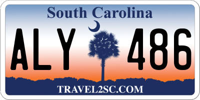 SC license plate ALY486