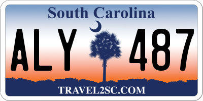 SC license plate ALY487