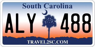 SC license plate ALY488