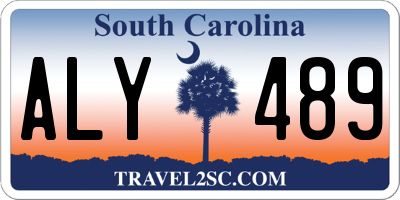 SC license plate ALY489