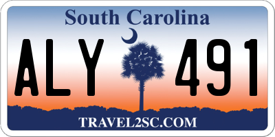 SC license plate ALY491