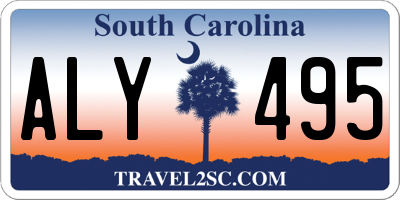 SC license plate ALY495