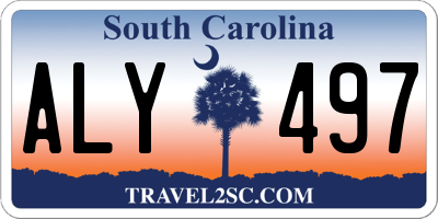 SC license plate ALY497