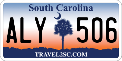 SC license plate ALY506