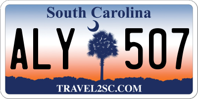 SC license plate ALY507