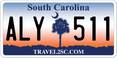 SC license plate ALY511