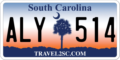 SC license plate ALY514