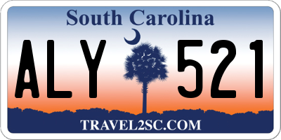 SC license plate ALY521