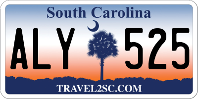 SC license plate ALY525