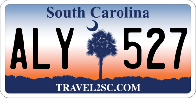 SC license plate ALY527