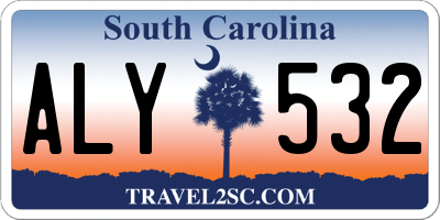 SC license plate ALY532