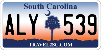 SC license plate ALY539