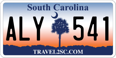 SC license plate ALY541