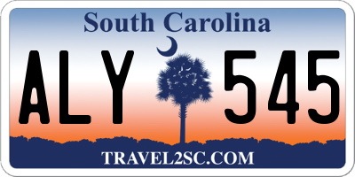 SC license plate ALY545