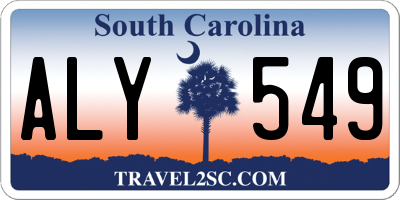 SC license plate ALY549