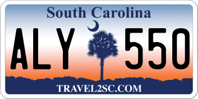SC license plate ALY550