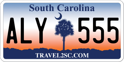 SC license plate ALY555