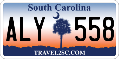 SC license plate ALY558