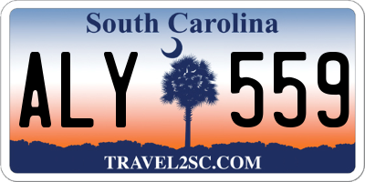 SC license plate ALY559