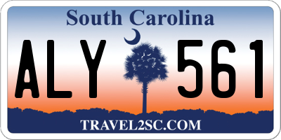 SC license plate ALY561