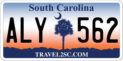 SC license plate ALY562