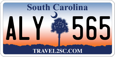 SC license plate ALY565