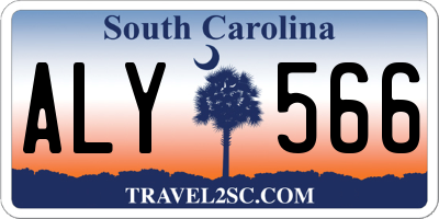 SC license plate ALY566