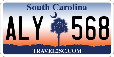 SC license plate ALY568