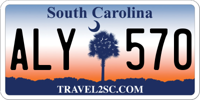 SC license plate ALY570